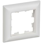 Рамка 1-м BRITE РУ-1-БрАБ арктич. бел./бел. IEK BR-M12-12-K91